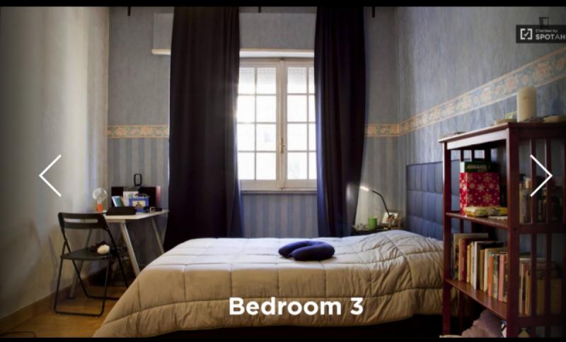 Bright single bedroom with a balcony, in Monte Mario
