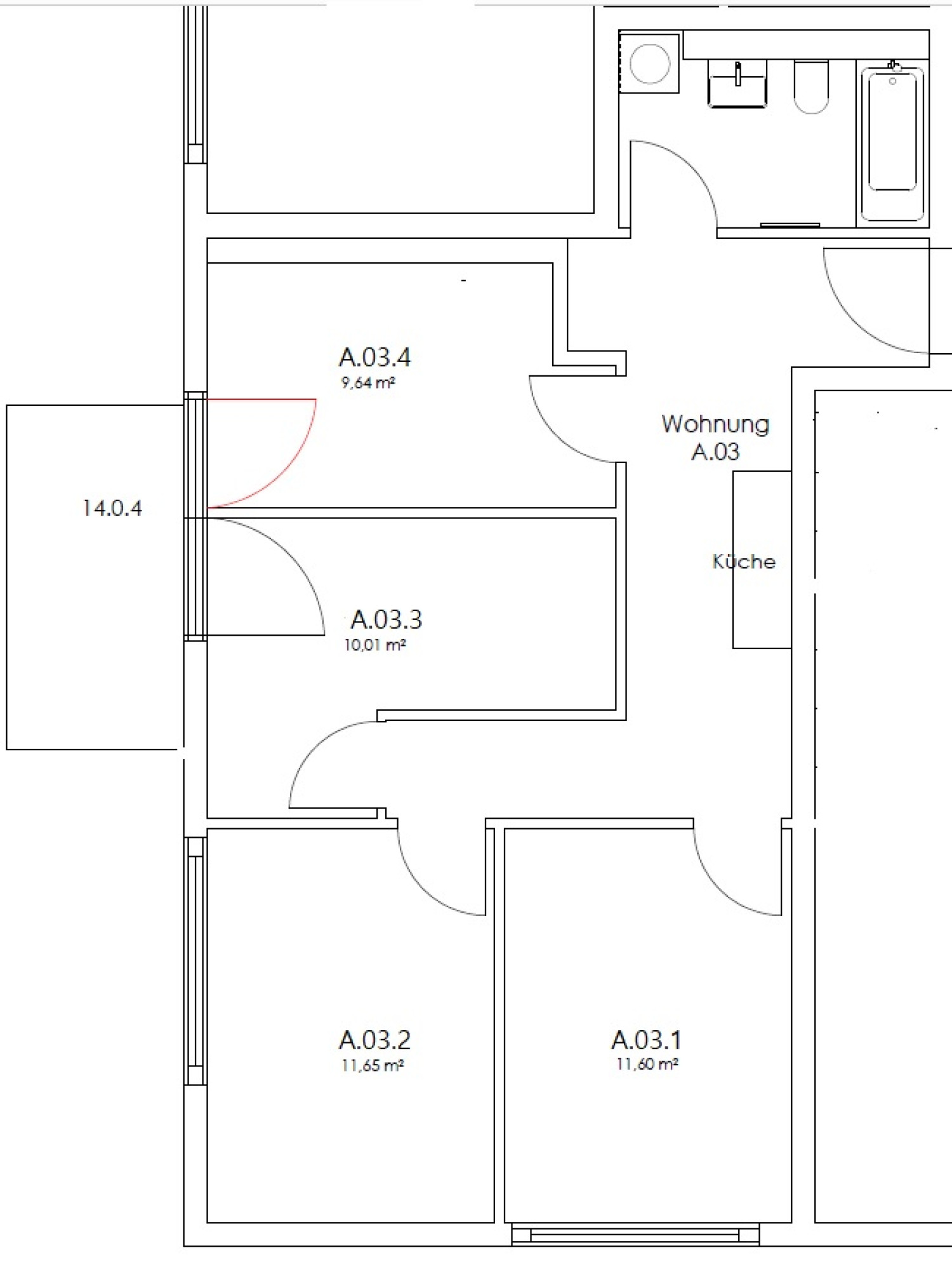 Zimmer in der Via Tommaso Pisano