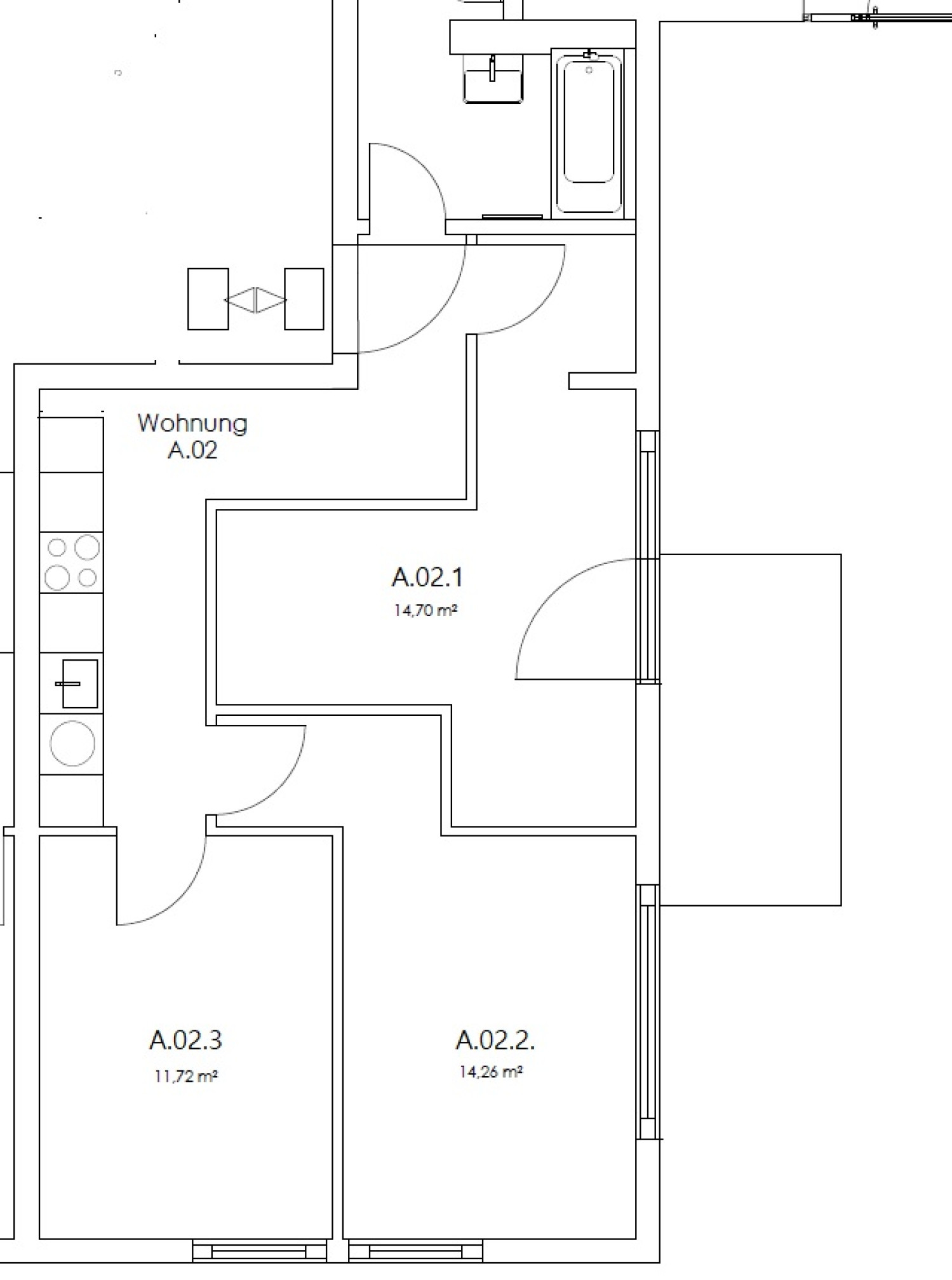 Zimmer in der Via Tommaso Pisano